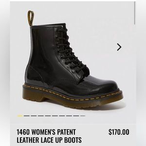 Dr Martens Size 7 Womens 1460w patent leather